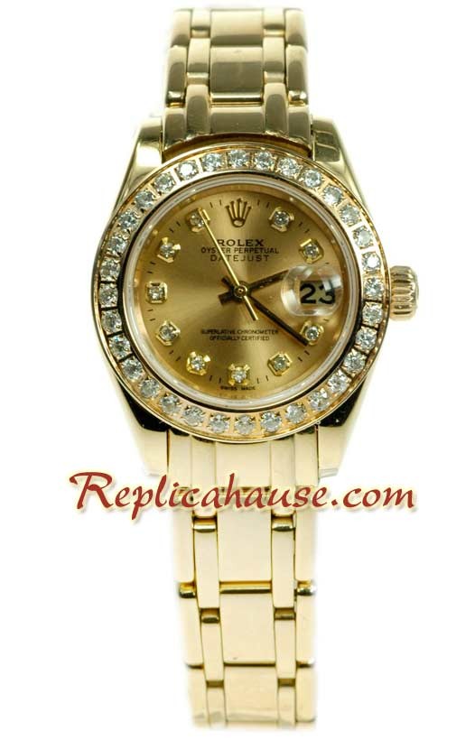 Rolex Réplica Suizo Datejust Reloj para Dama