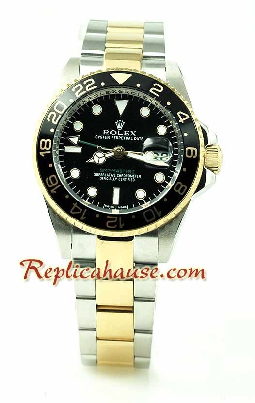 Rolex Réplica GMT Dos Tonos Reloj Réplica