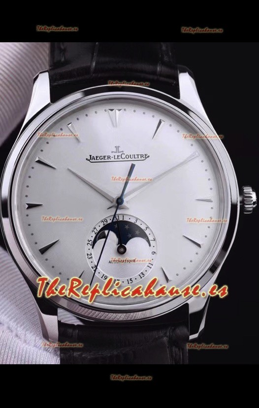 Jaeger LeCoultre Master Ultra Thin Moon Reloj Réplica a Espejo 1:1 Acero Inoxidable
