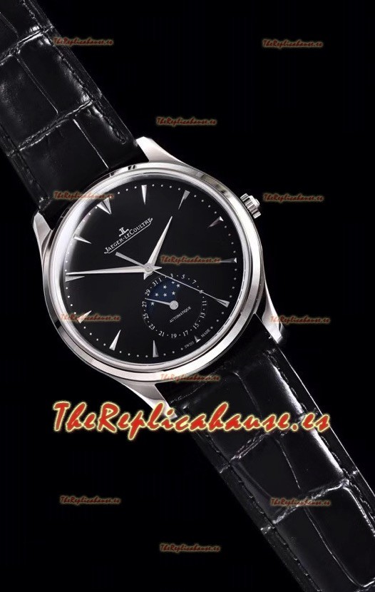 Jaeger LeCoultre Master Ultra Thin Moon Reloj Réplica a Espejo 1:1 Acero Inoxidable
