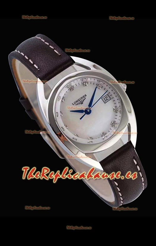 Longines Primaluna Ladies Pearl Dial Reloj Réplica de Cuarzo Suizo