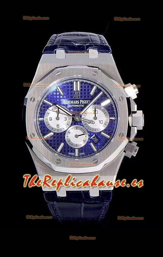 Audemars Piguet Royal Oak Chronograph Dial Azul Reloj Réplica a espejo 1:1 de Acero 904L