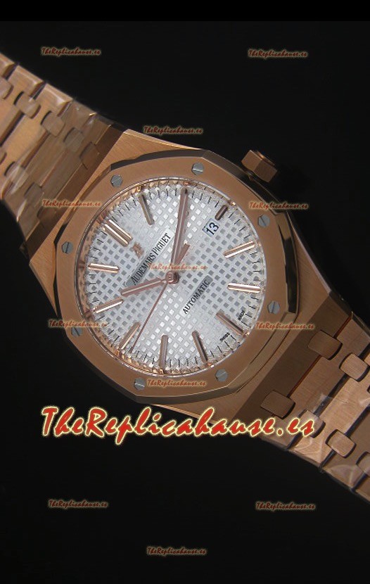 Audemars Piguet Royal Oak 42MM Reloj en Oro Rosado - Movimiento 3120 escala 1:1
