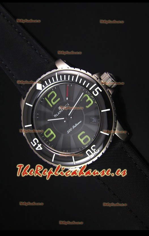 Blancpain 500 Fathoms Reloj Replica Suiza con Dial Gris - Edicion Escala Espejo 1:1