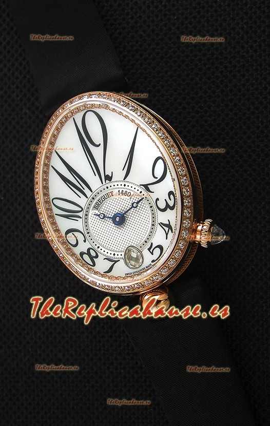 Breguet Reine De Naples Ladies Reloj Réplica Suizo a Espejo 1:1 Oro Rosado