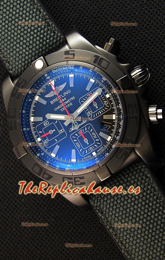 Breitling Chronomat 44 Blacksteel Reloj Suizo Réplica a Espejo 1:1 Revestimiento DLC