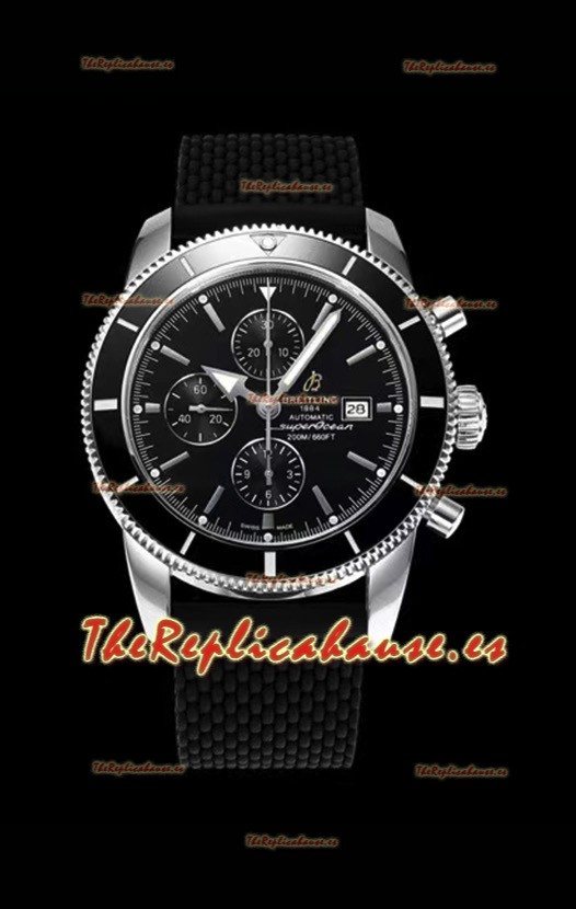 Breitling SuperOcean Heritage II 44MM Dial Negro Reloj Réplica Suizo