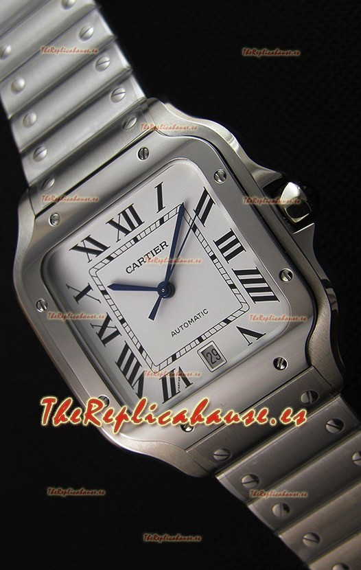 Cartier Santos De Cartier Reloj Réplica a Espejo 1:1 - Reloj de Acero Inoxidable 36MM