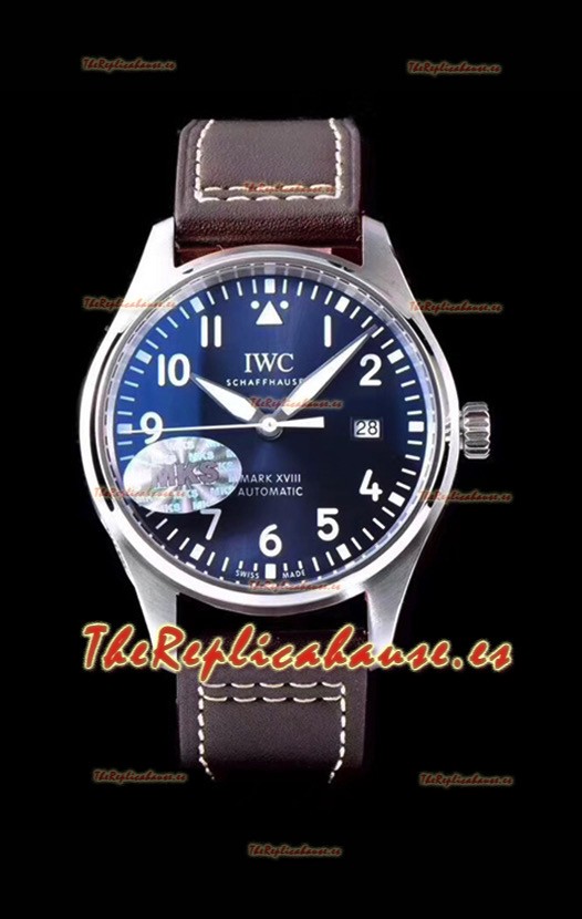 IWC Pilot's MARK XVIII IW327010 Dial de Acero color Azul Le Petit Prince Reloj Réplica a Espejo 1: Acero 904L