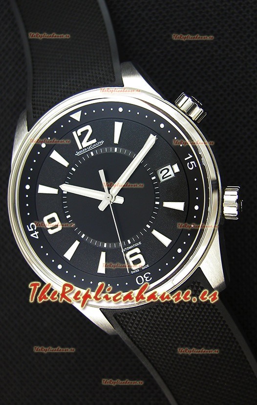 Jaeger-LeCoultre Polaris Reloj Réplica a espejo 1:1 Dial Negro con Correa de Nylon