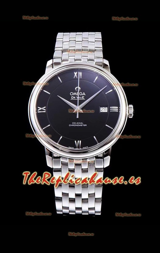 Omega De Ville Prestige Co-Axial 36.8MM Dial color Negro Reloj Réplica Suizo a Espejo 1:1