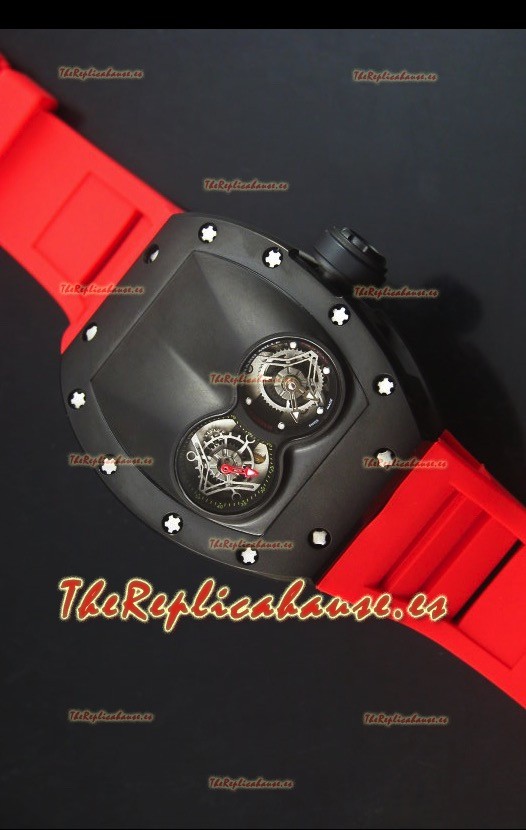 Richard Mille RM053 Tourbillon Pablo Mac Donough Reloj Replica Suizo caja con Revestimiento PVD