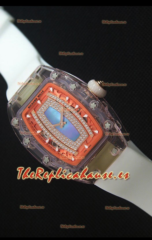 Richard Mille RM07-02 Sapphir Ladies Reloj Replica Suizo Dial en Azul Perla