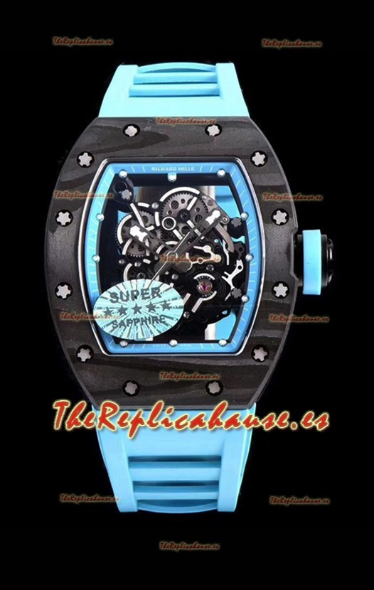 Richard Mille RM055 Blue Legend Caja en Carbono Reloj Réplica Suizo