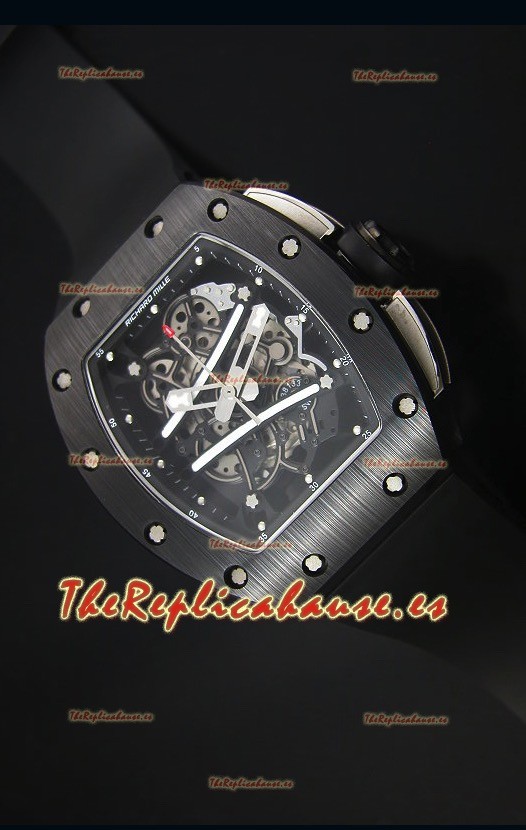 Richard Mille RM061 Reloj Replica Caja de Cerámica Bisel de color Negro
