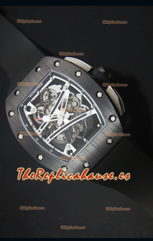 Richard Mille RM061 Reloj Replica Caja de Cerámica Bisel en Blanco y Negro