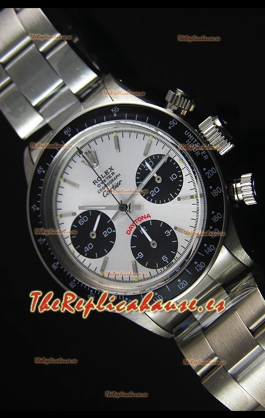 Rolex Daytona Vintage 6263 para la Edición CARTIER Reloj Replica Suizo Bisel Negro