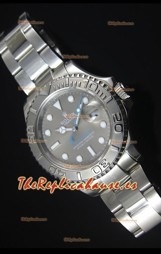 Rolex Yachtmaster Dial Gris Reloj Replica Suizo escala 1:1