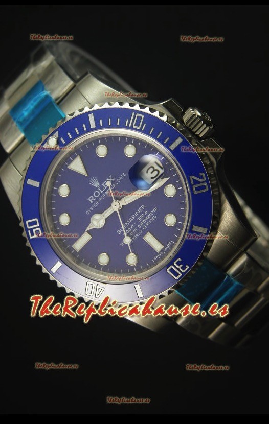 Rolex Submariner 116610 Blue Ceramic - Reloj Replica Suizo La mejor y última Edición de 2017