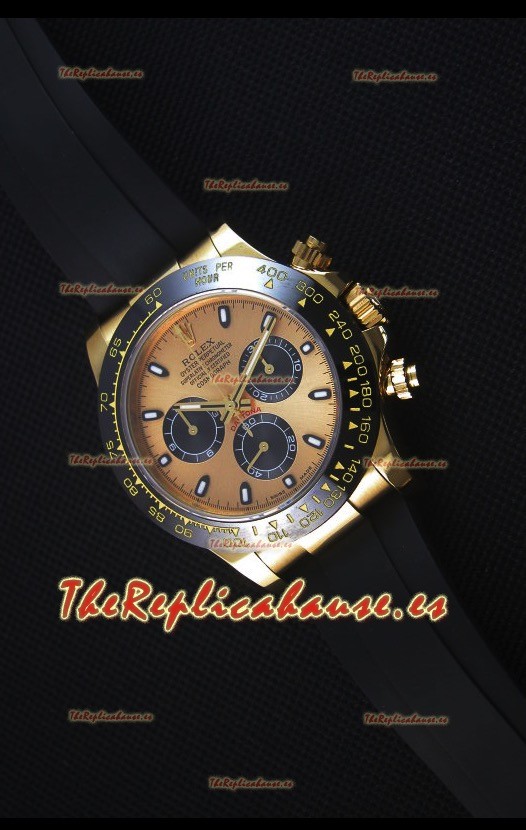 Rolex Daytona 116515 Everose Reloj Replica Suizo a Espejo1:1 en Oro Amarillo