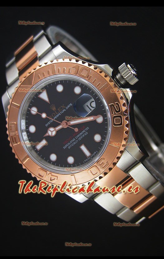 Rolex Yacht-Master 40 Everose Gold Reloj Replica Suiza 1:1 con Movimiento 3135