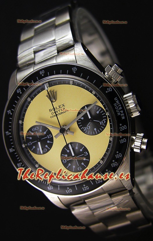 Rolex Daytona Vintage REF 6264 Off- Dial Blanco Reloj Réplica Suizo- Reloj de Acero 904L