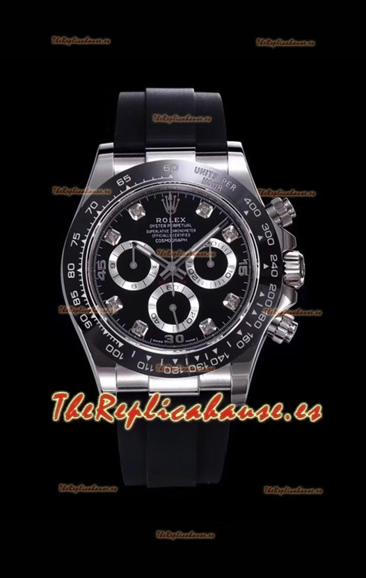 Rolex Daytona 116509 Reloj de Acero 904L a espejo 1:1 - Oro Blanco Movimiento Original Cal.4130