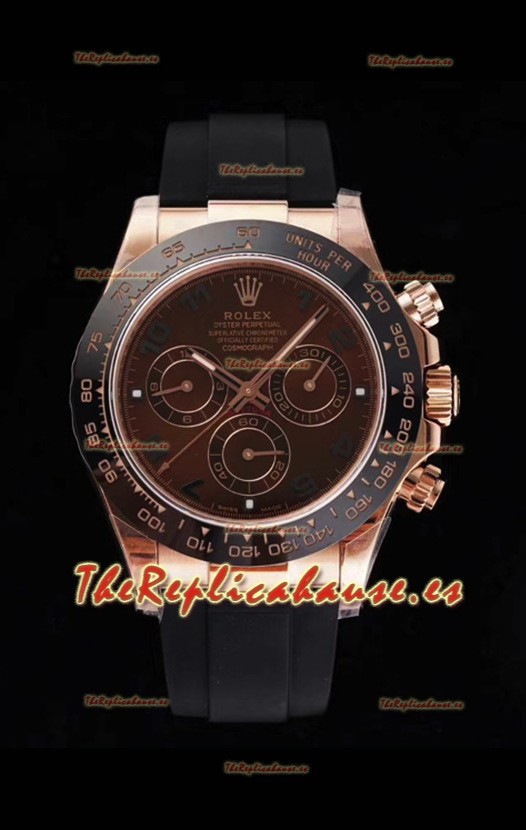 Rolex Daytona 116515LN Movimiento Original Cal.4130 - Reloj de Acero 904L a Espejo 1:1 Everose Cerachrom