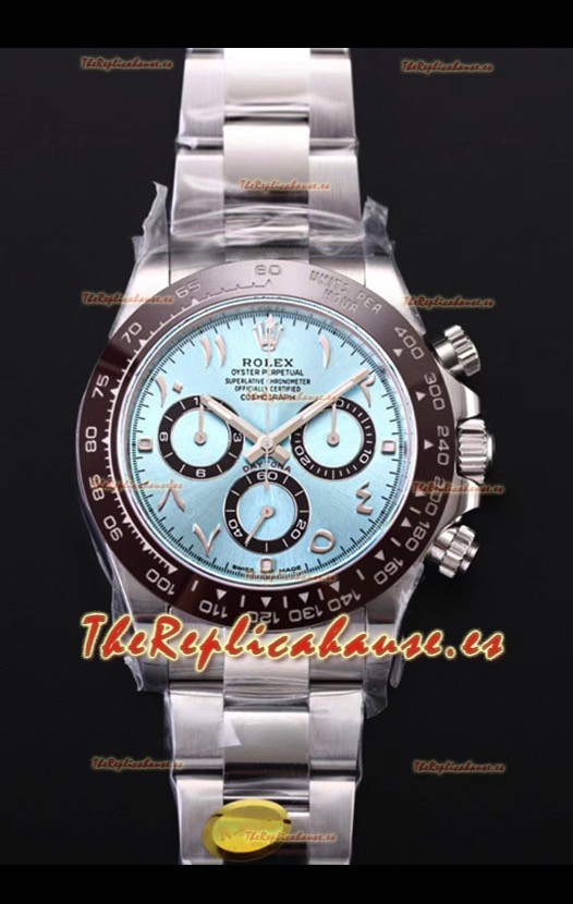 Rolex Daytona 116506 ICE BLUE ARAB Numerals Dial Movimiento Cal.4130 - Reloj de Acero 904L Ultimate