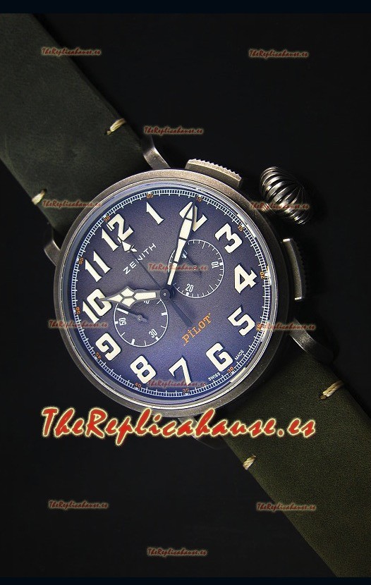 Zenith Pilot Heritage Edition Ton-Up 1:1 Reloj Replica Suizo espejo 1:1