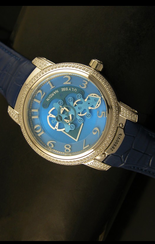 Ulysse Nardin Dual Escapement Reloj Japonés Dial Azul