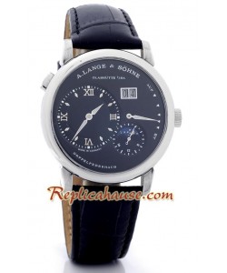 A. Lange Sohne Lange 1 MoonPhase Leather Reloj