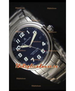 Blancpain Leman 2100 Military 100 Hours Reloj en Dial Negro - Movimiento Citizen Original