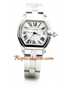 Cartier Roadster Reloj Suizo de imitación (Tamaño Medio)