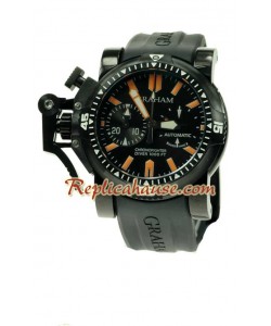 Graham Overtamaño Chronofighter Divers Reloj Suizo de imitación - PVD