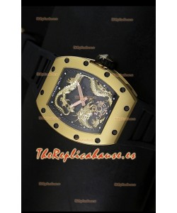Richard Mille RM057 Tourbillon Jackie Chan Reloj Réplica Suiza en Oro Amarillo