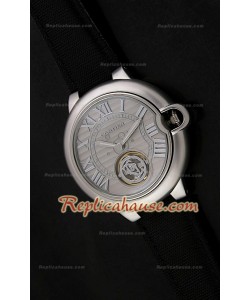 Ballon De Cartier Tourbilon Reloj Japonés en carcasa de Acero