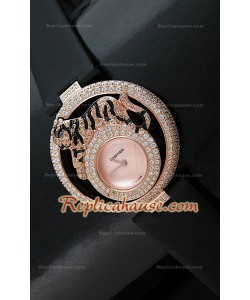 Le Cirque Animalier de Cartier Reproducción Reloj Suizo con Cristales Swarovski Genuinos 