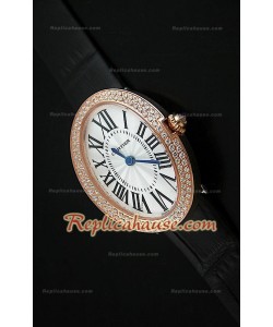 Cartier Baignoire Réplica Reloj Señoras de Oro Rosa 