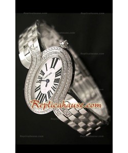 Delices De Cartier Reloj Réplica Señoras con Diamantes 