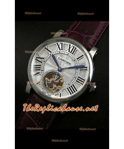 Réplica japonesa de reloj turbillón Cartier Calibre
