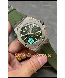 Audemars Piguet Royal Oak  1:1 Ultimate Reloj Réplica Suizo Dial Verde Movimiento Cal.3120