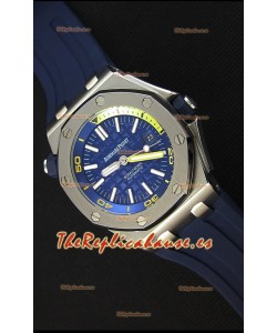 Audemars Piguet Royal Oak Offshore Reloj Réplica Japonés Automático estilo Buzo en color Azul Oscuro