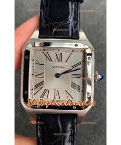 Cartier Santos Dumont Reloj Réplica Suizo a espejo 1:1 Caja en Acero 38MM