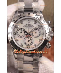 Rolex Cosmograph Daytona 116509 Dial Perla Movimiento Cal.4130 - Reloj Acero 904L