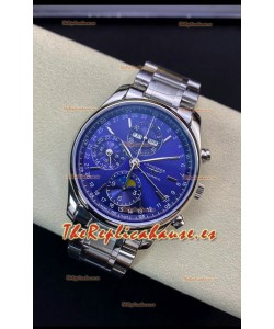 Longines Master Collection REF L2.673.4.92.6 Reloj Réplica Suizo en Dial Azul Correa Acero