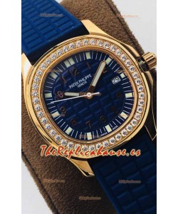 Patek Philippe Aquanaut 5067A Reloj Réplica Suizo en Oro Amarillo Dial Azul - 35MM
