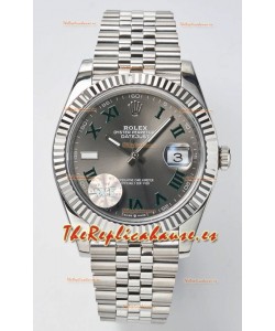 Rolex Datejust Cal.3235 WIMBLEDON Reloj Suizo Réplica a Espejo 1:1 Acero 904L 41MM - Dial Gris