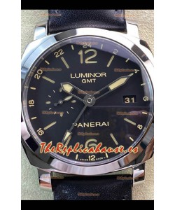 Panerai Luminor 1950 PAM00531 Edición GMT Dial Negro - Réplica Espejo 1:1