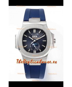 Patek Philippe Nautilus 5726A Reloj Réplica Espejo 1:1 Dial Azul Correa de Goma
